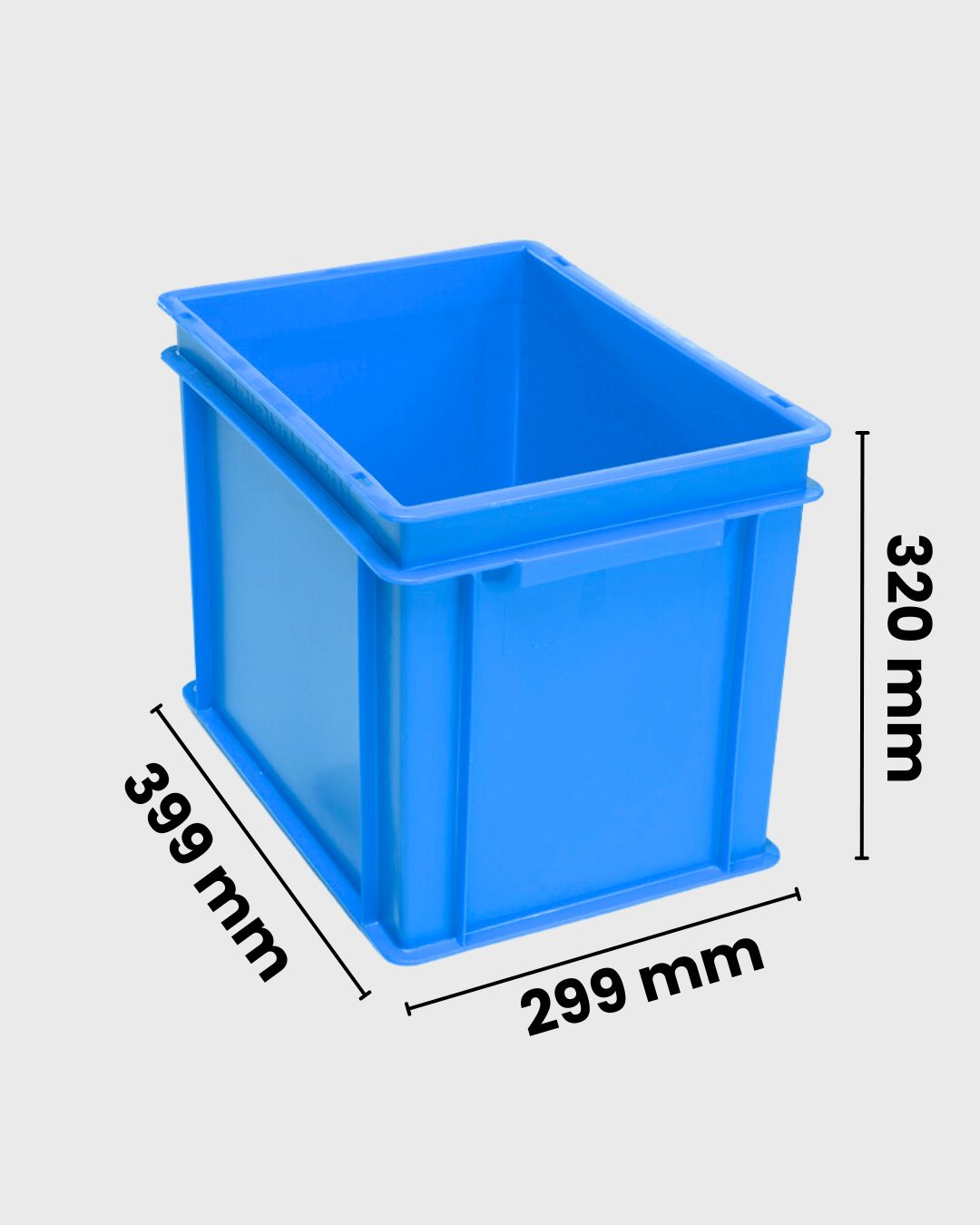 Euro Box Serie EF 4320 blau mit Maßen