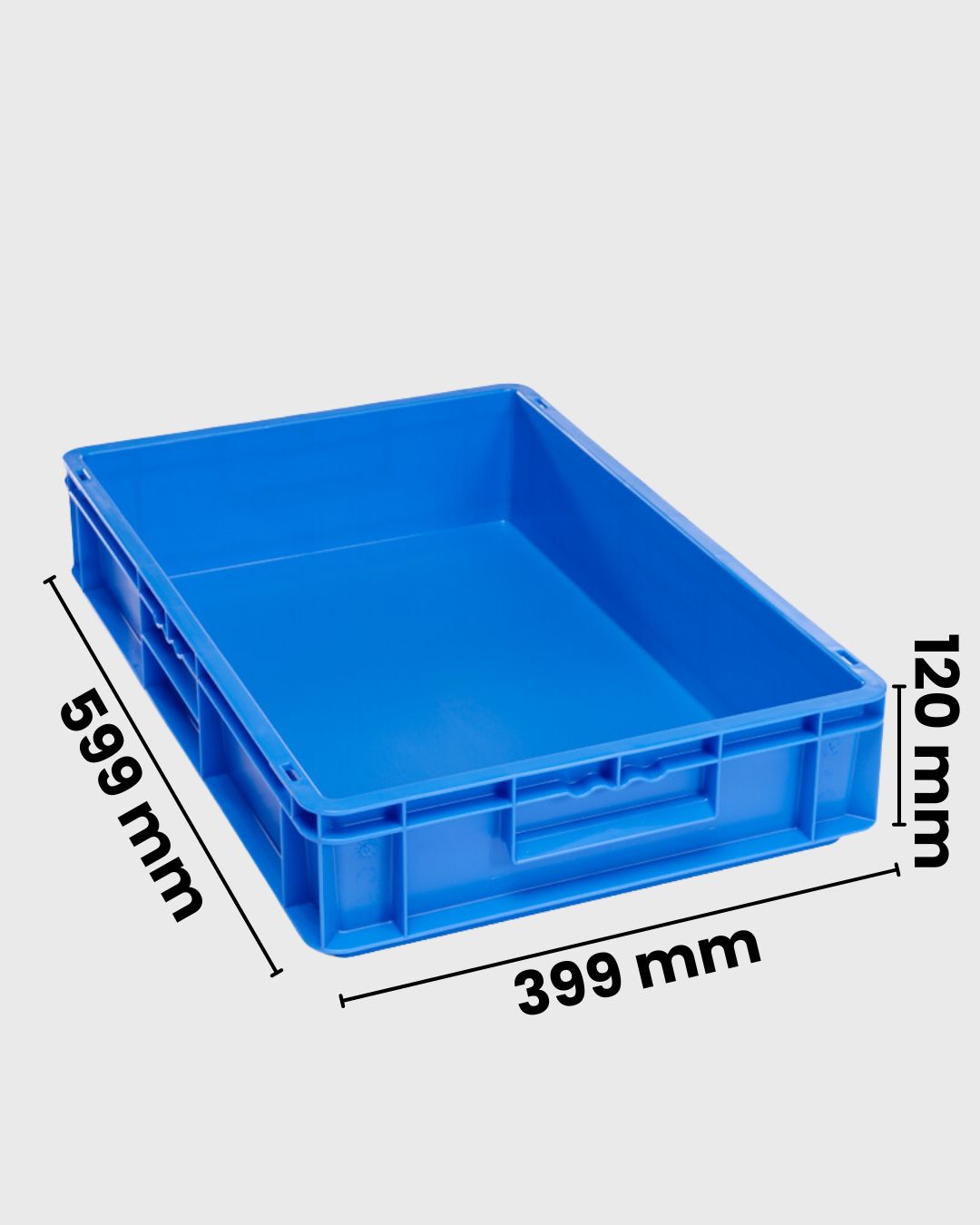 Euro Box Serie EF 6120 blau mit Maßen