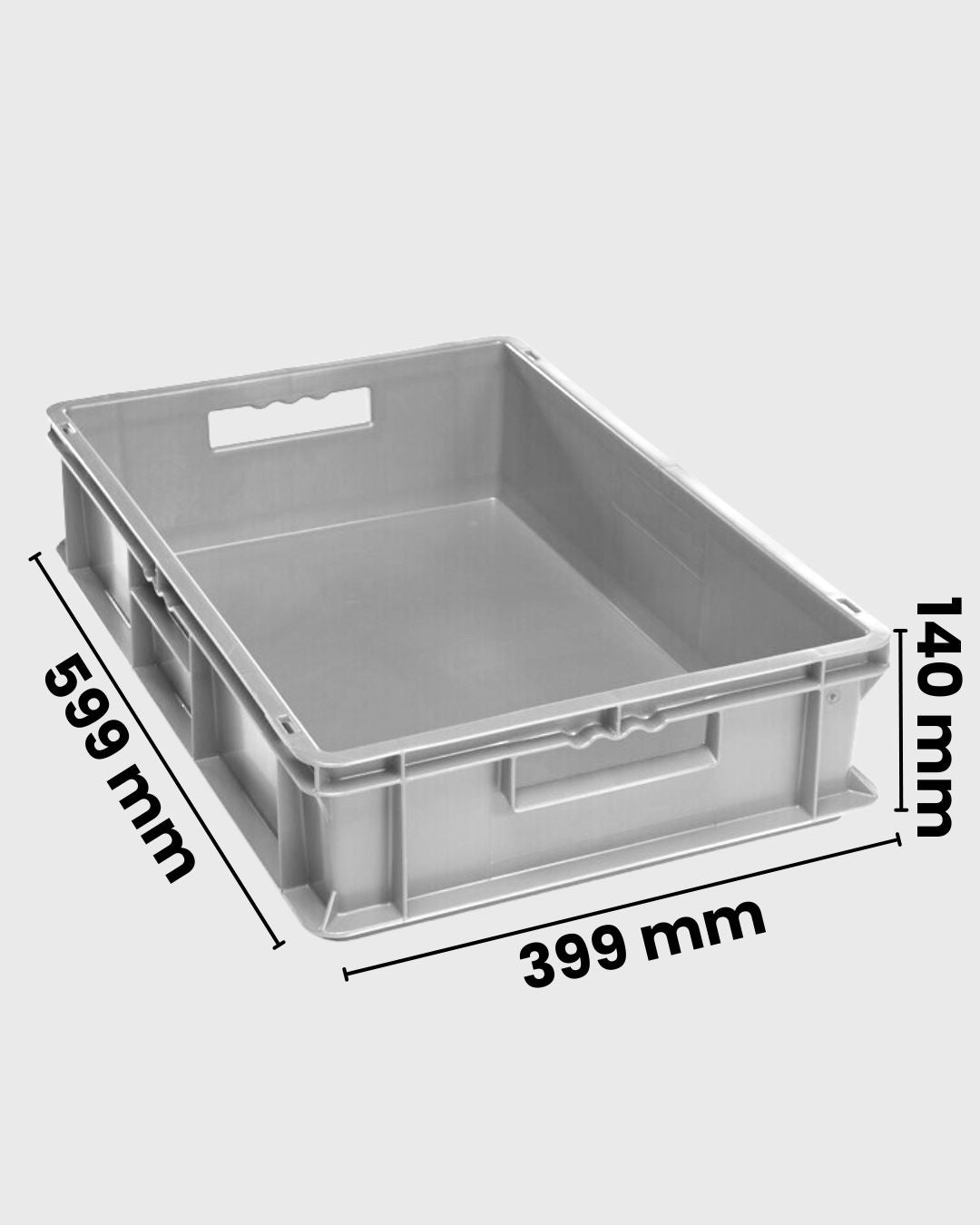 Euro Box Serie EF 6150 grau mit Maßen