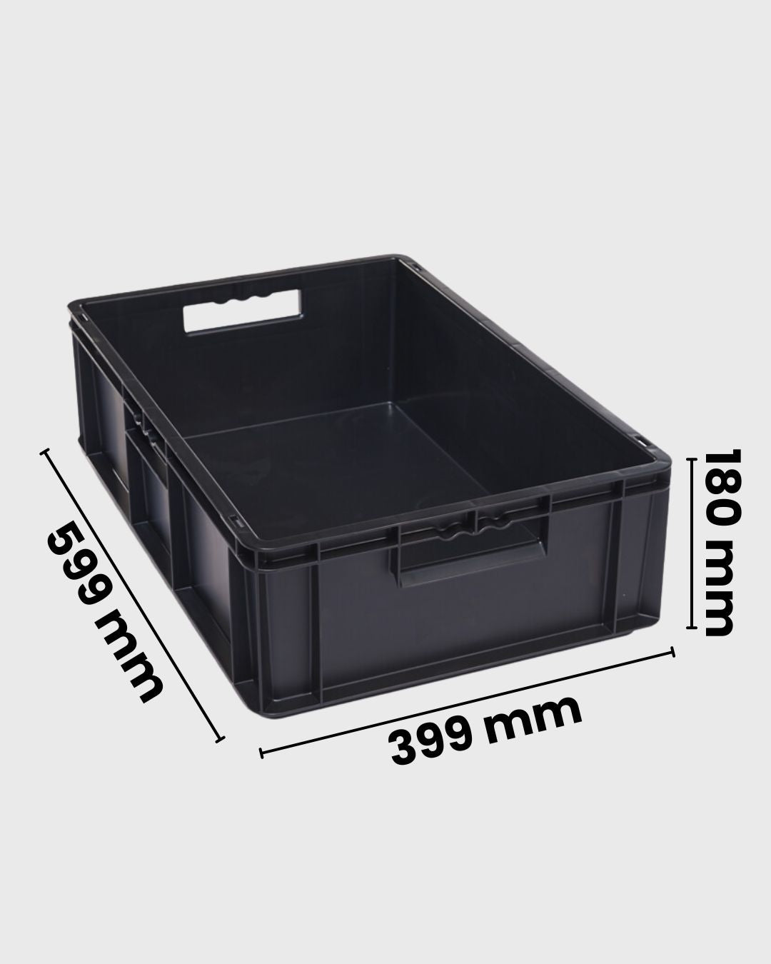 Euro Box Serie EF 6180 schwarz mit maßen