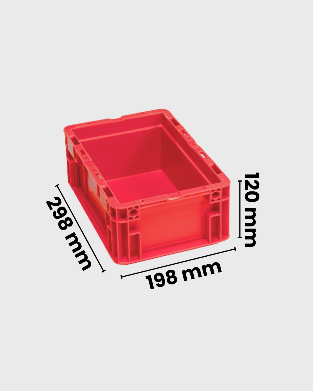 Euro Box Serie MF 3120 rot mit maßen
