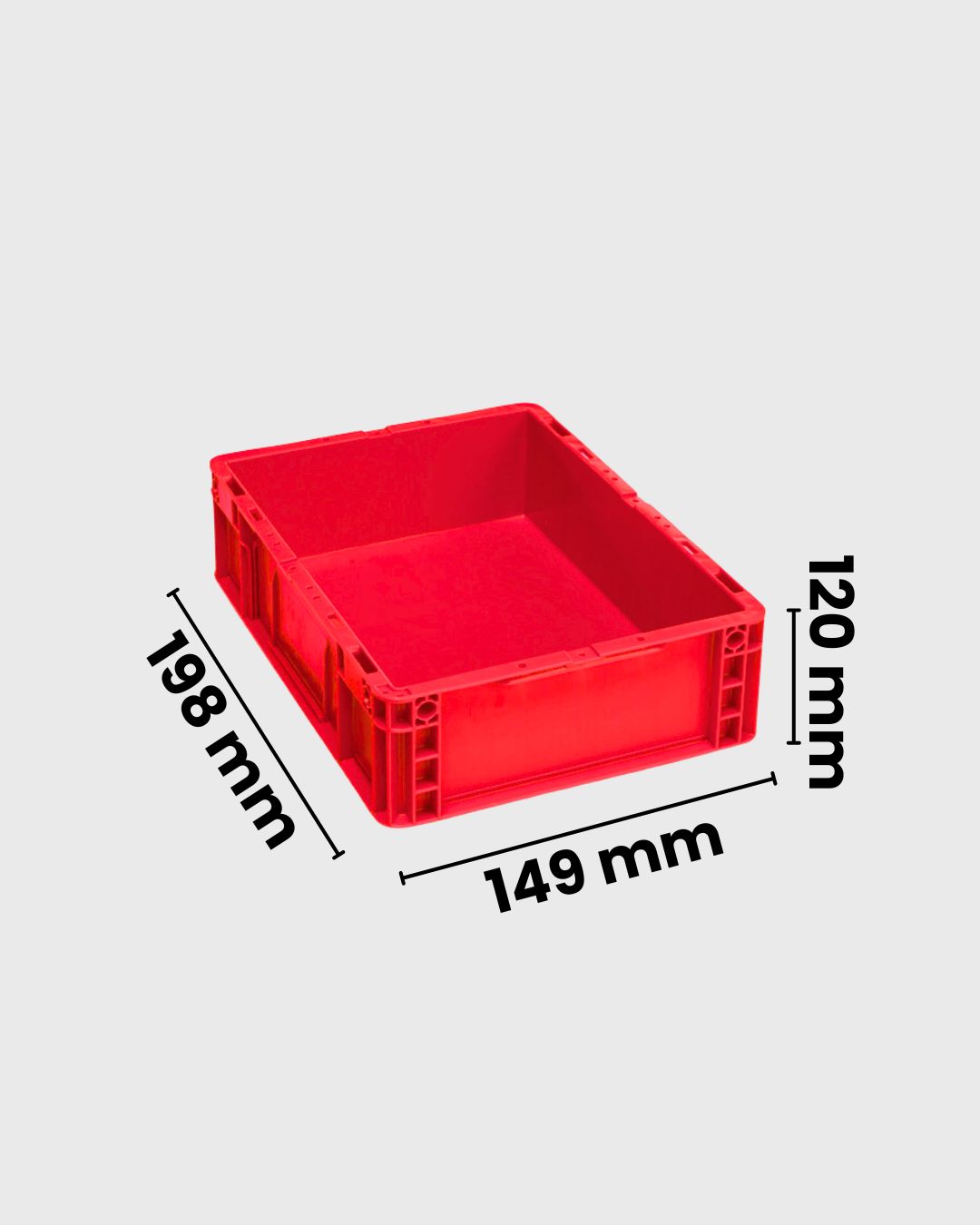 Euro Box Serie MF 4120 rot mit maßen