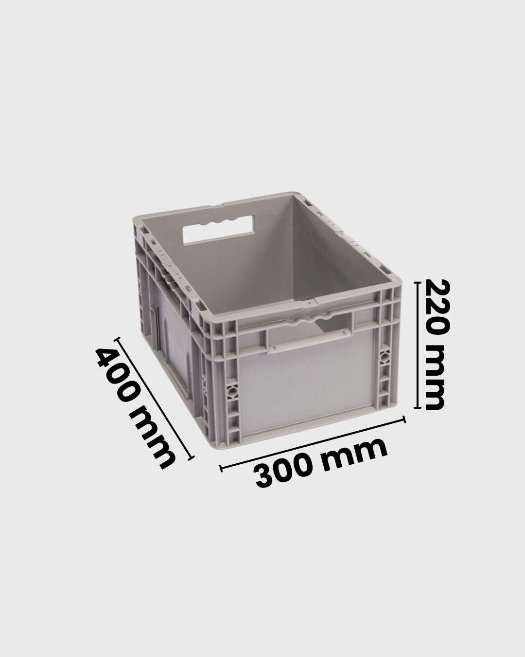 Euro Box Serie MF 4220 grau mit maßen