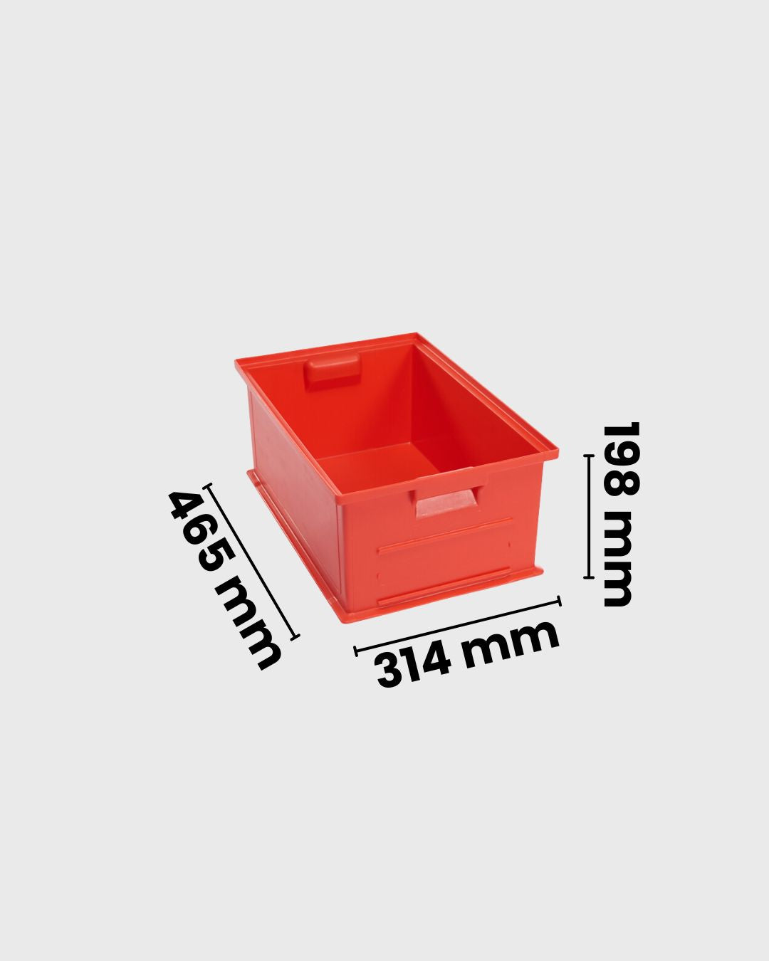 Stapelkasten Serie 14/6-2 rot mit maßen