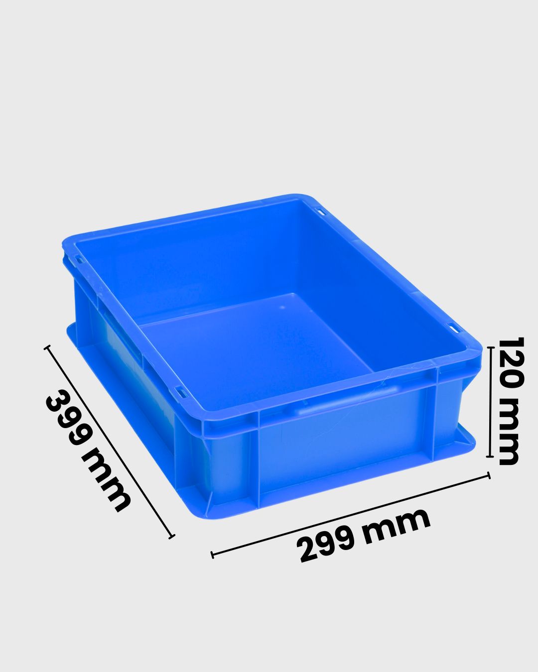 Euro Box Serie EF 4120 blau mit Maßen