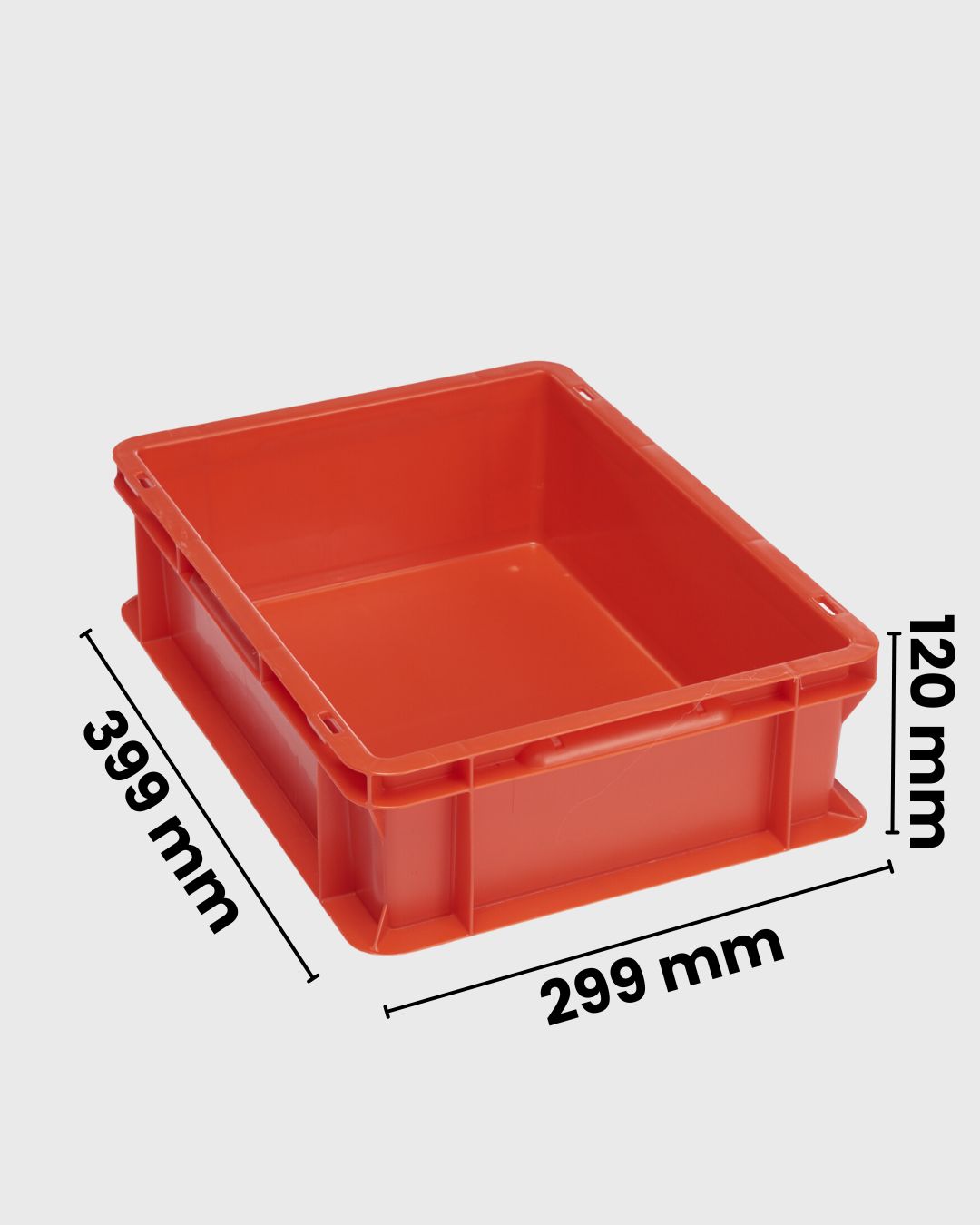 Euro Box Serie EF 4120 rot mit Maßen