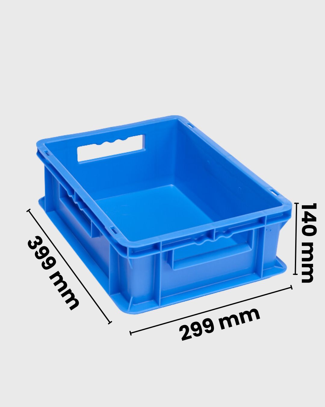 Euro Box Serie EF 4140 blau mit Maßen