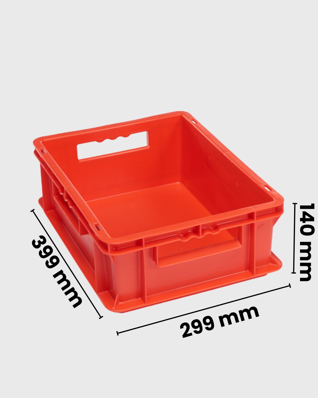 Euro Box Serie EF 4140 rot mit Maßen