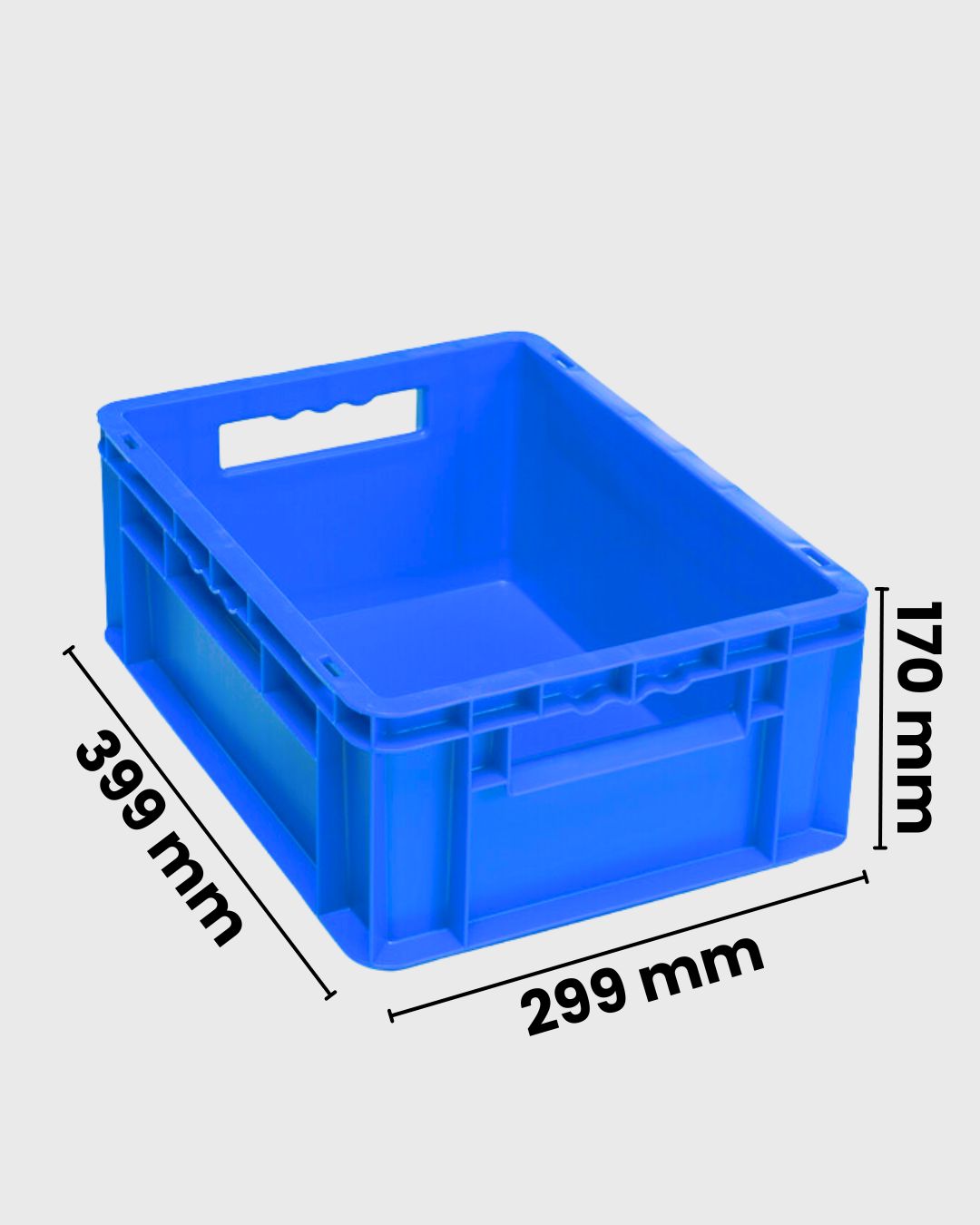 Euro Box Serie EF 4170 blau mit Maßen