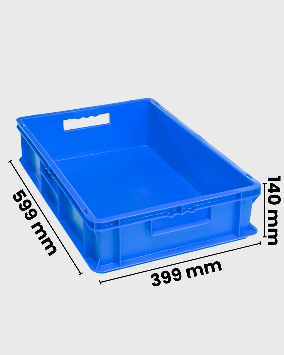 Euro Box Serie EF 6140 blau mit Maßen