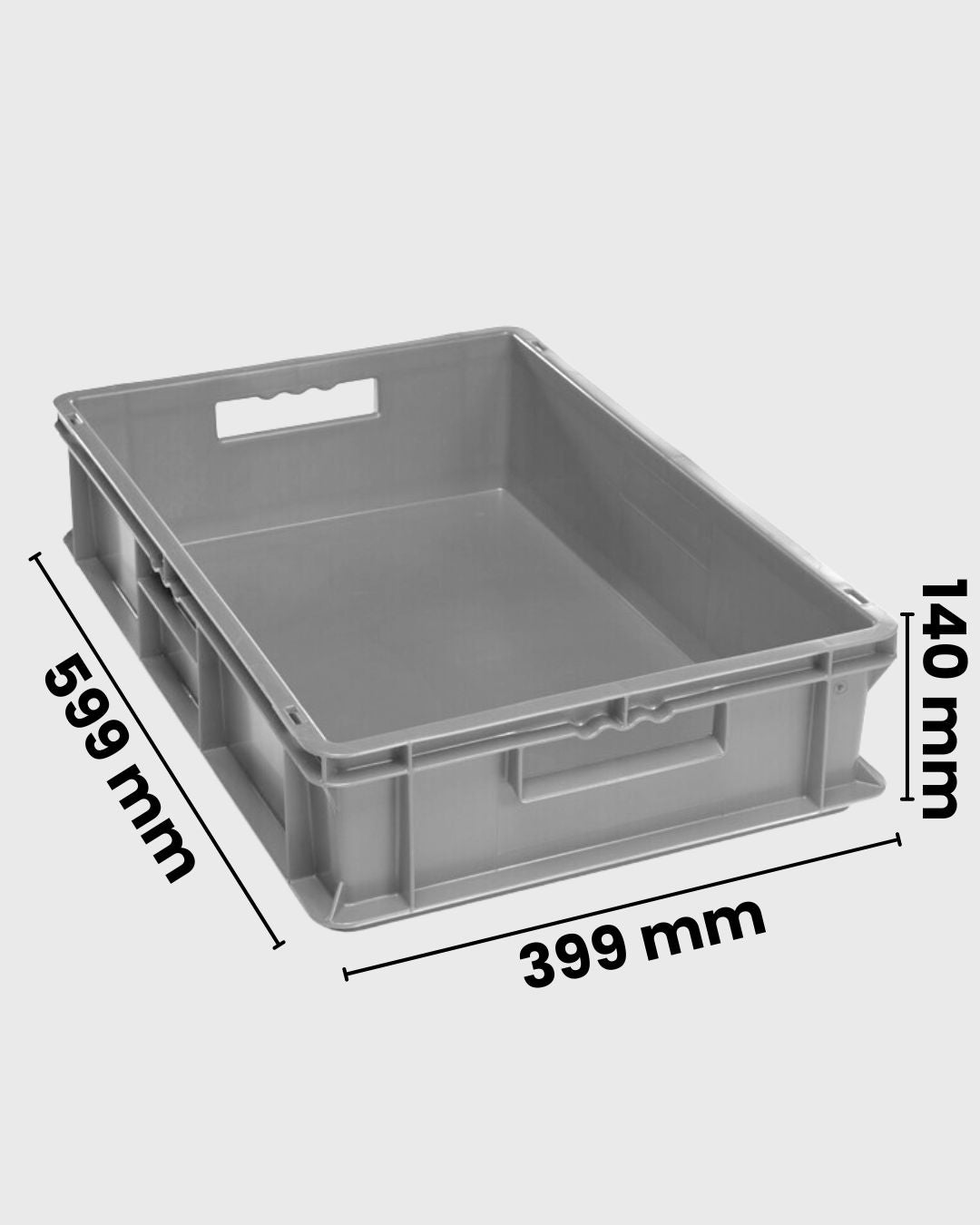 Euro Box Serie EF 6140 grau mit maßen