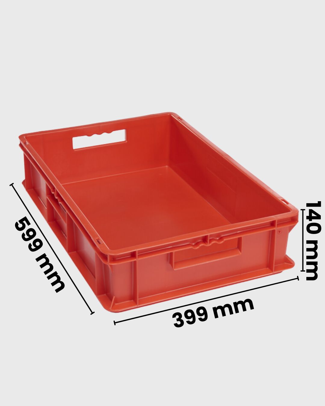 Euro Box Serie EF 6140 rot mit Maßen