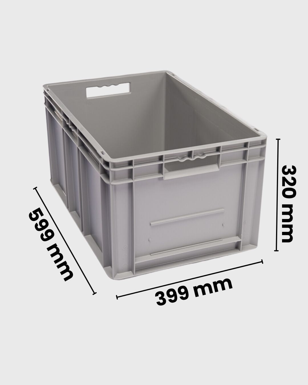 Euro Box Serie EF 6320 grau mit maßen