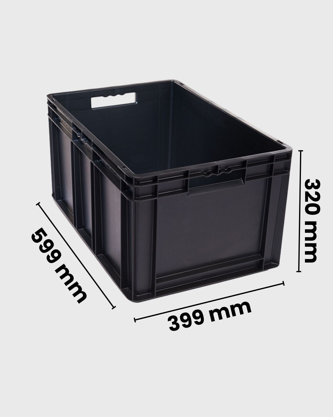 Euro Box Serie EF 6320 schwarz mit maßen