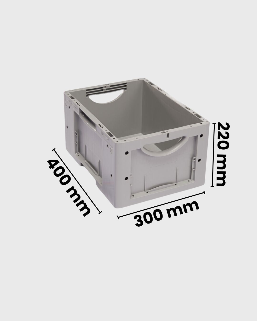Euro Box Serie LTB 4220 grau mit maßen
