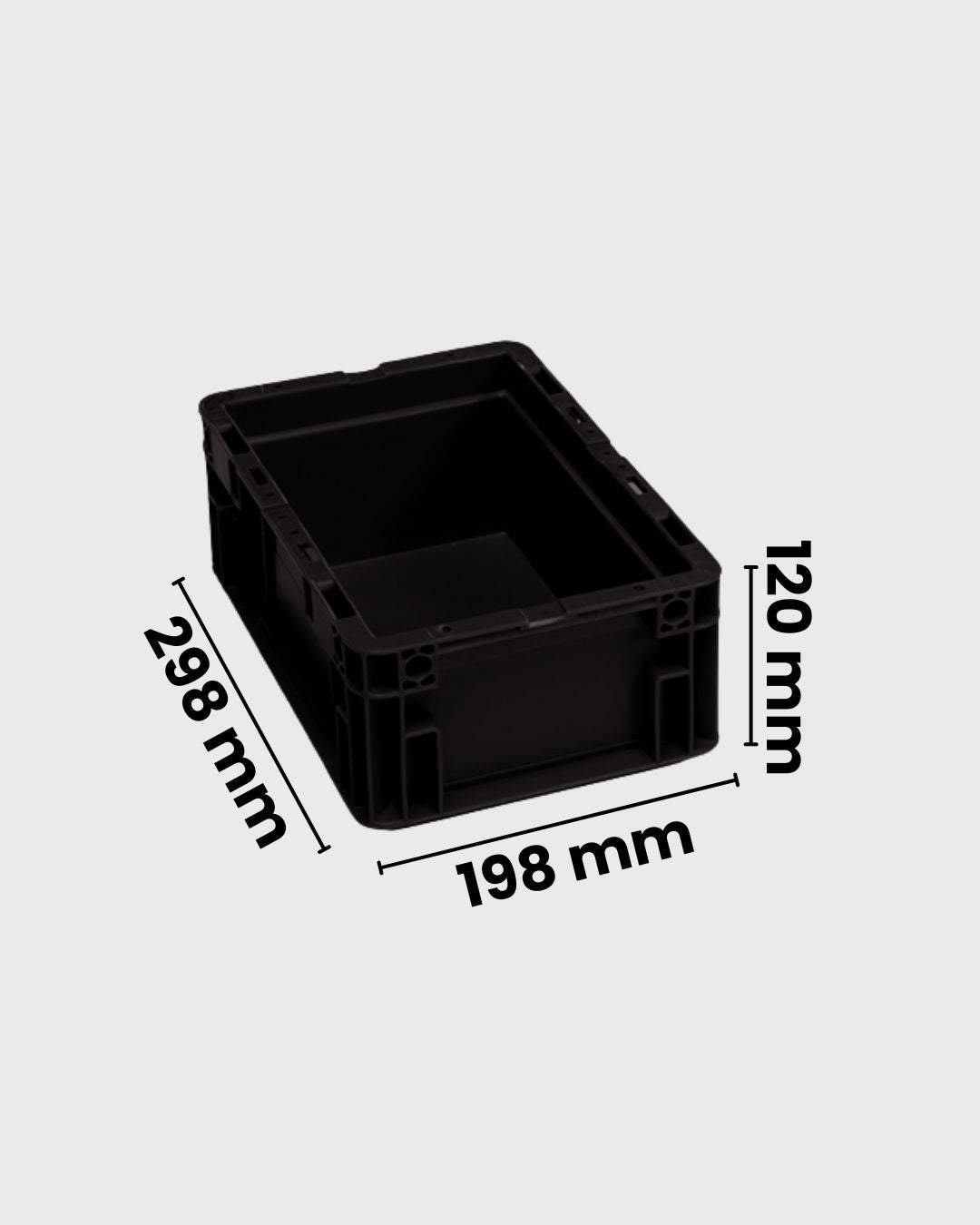 Euro Box Serie MF 3120 schwarz mit maßen